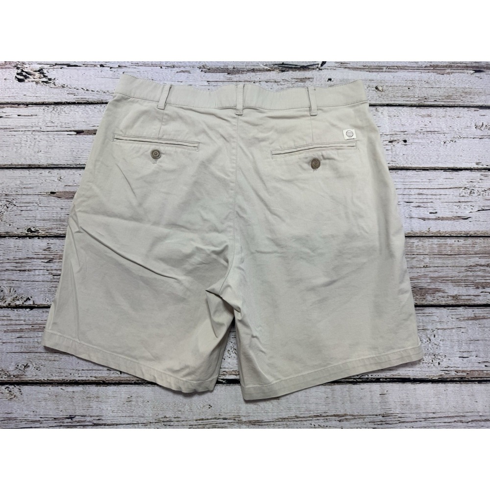 Marine Layer Men's Beige Cotton Chino Shorts Flat Front Pockets Sz 32 - Picture 3 of 8